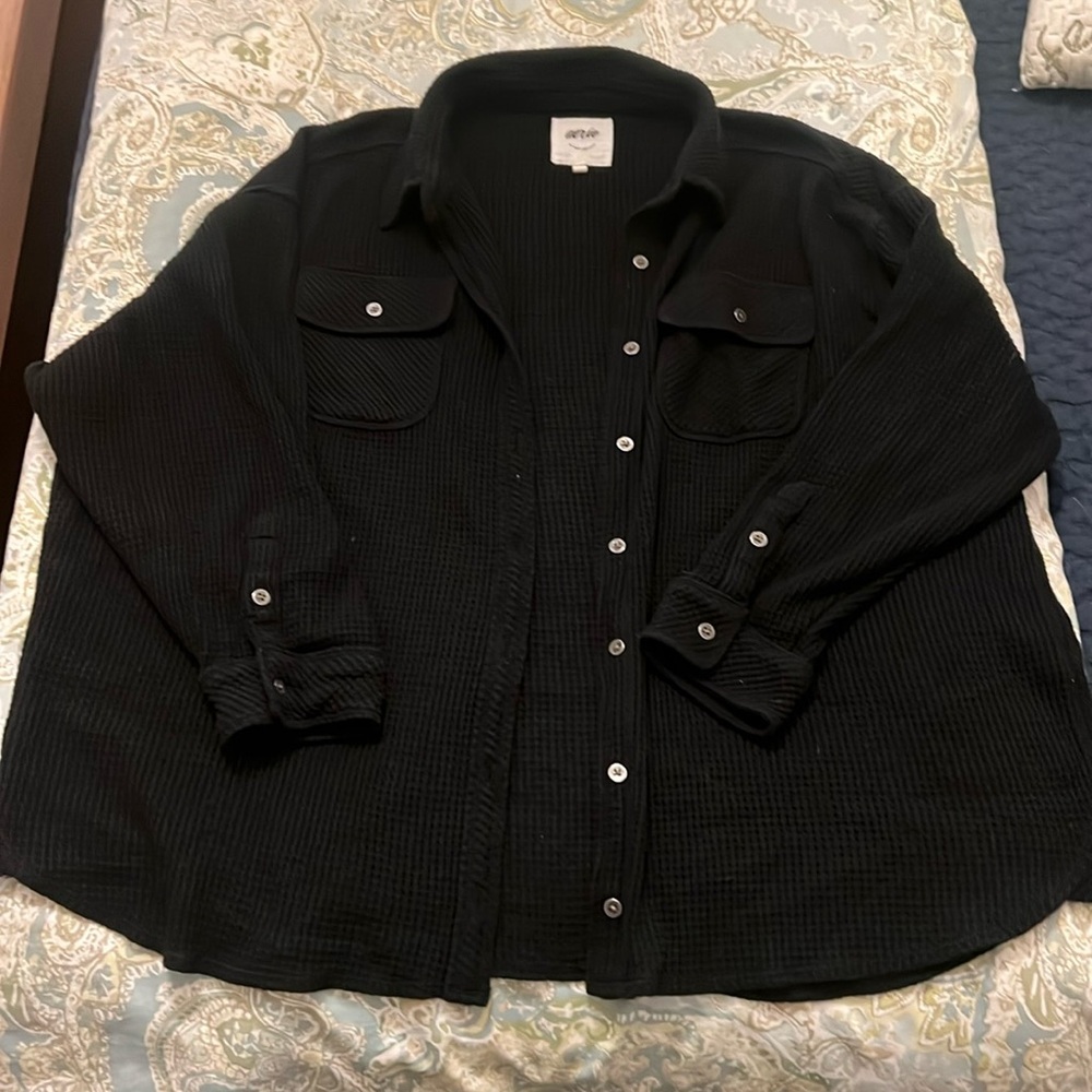 Black oversized cardigan from AERIE size medium only worn once